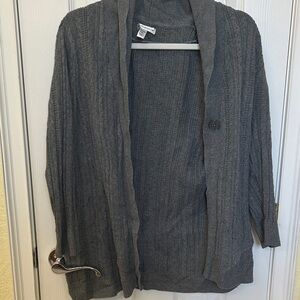 Croft & Barrow Gray Women's Cardigan Sweater